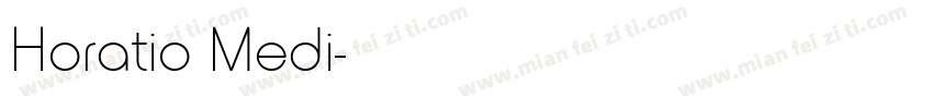 Horatio Medi字体转换